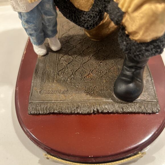 Georgia Tech Santa Collegiate Collectables Christmas 2001 Wood Base Stand Vtg - Picture 11 of 13